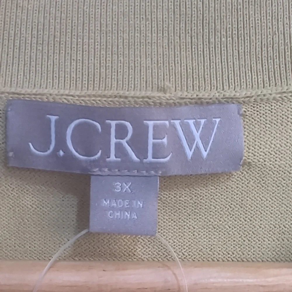 J. Crew New Belmont Khaki Polo Sweater Short Sleeve Size 3XL